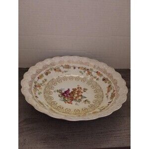 10 1/2" Grape Lusterware Serving Bowl